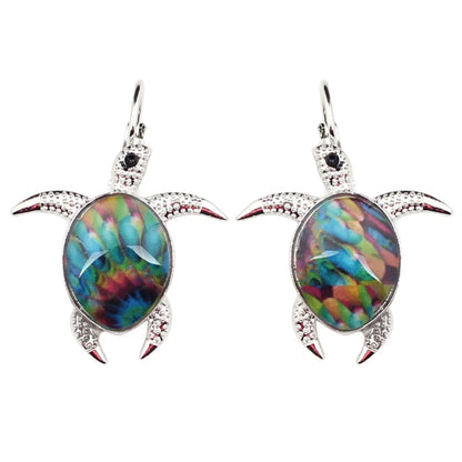 SeaTide Turtle Earrings: Bonsny Enamel Ocean Charms
